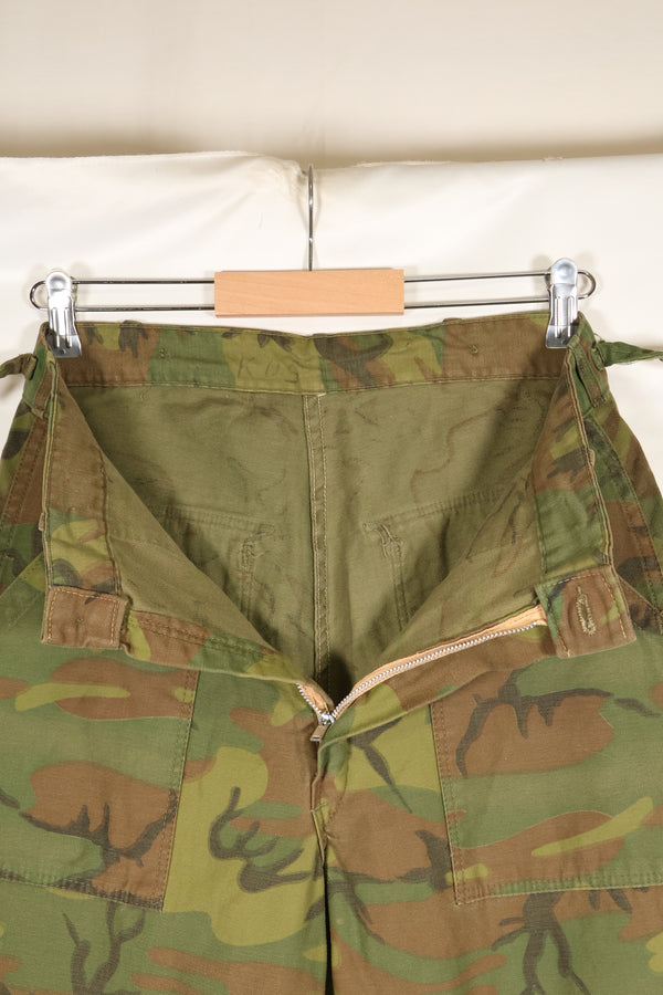 1960s Invisible Leaf Camouflage U.S. Army Utility Pants Cut Almost Unused