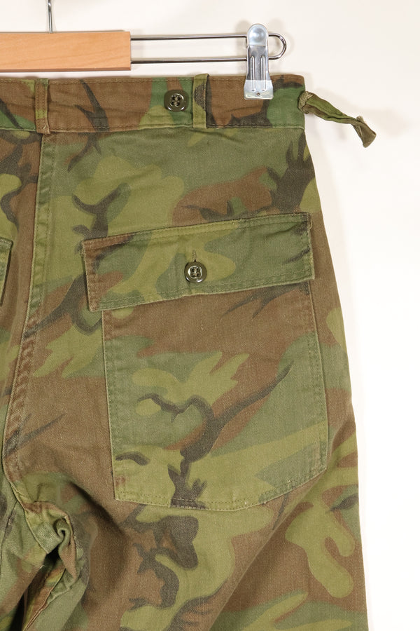 1960s Invisible Leaf Camouflage U.S. Army Utility Pants Cut Almost Unused