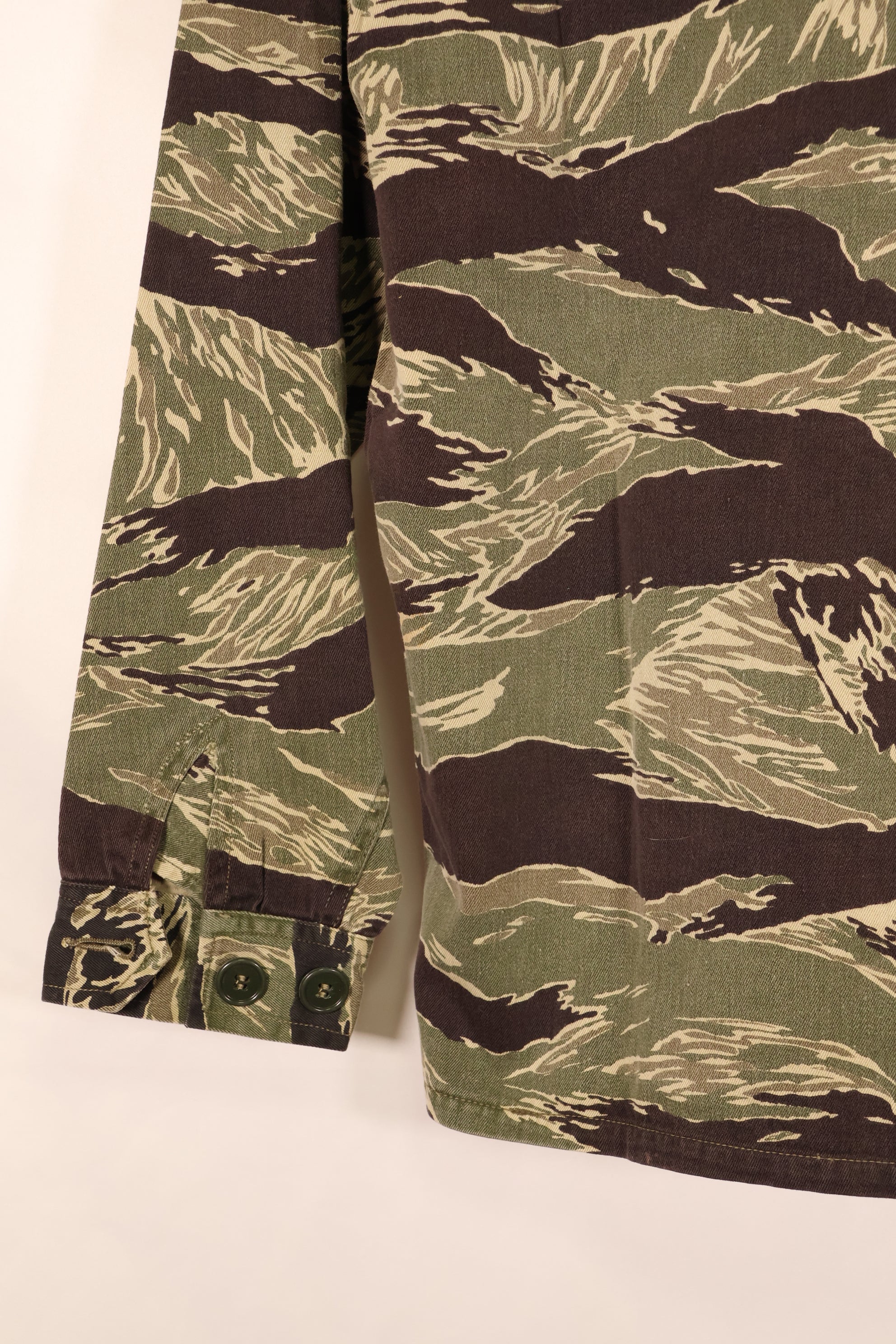 Circa 1965–65 | Okinawa Tiger Pattern | JWD | Tiger Stripe | Asian Cut | Shirt | Used