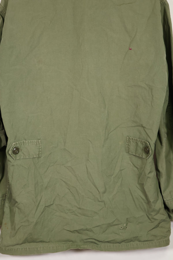 Real 1963 1st Model Jungle Fatigue Jacket, patch marks, faded.