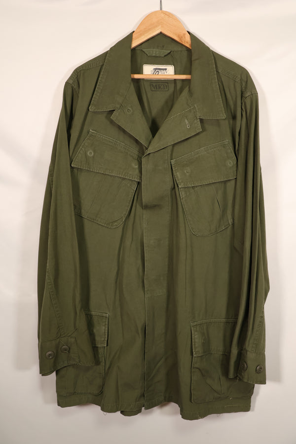 Real circa 1966-1967 lot 3rd Model Jungle Fatigue Jacket, used, size unreadable.