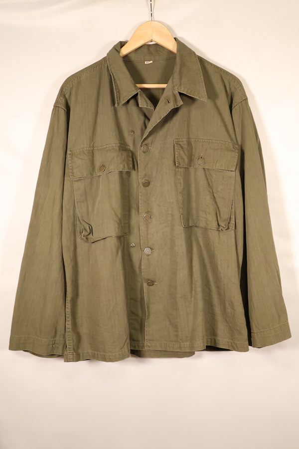 Early 1940s, Size 42R, U.S. Army M43 HBT Utility Jacket, Faded, Used