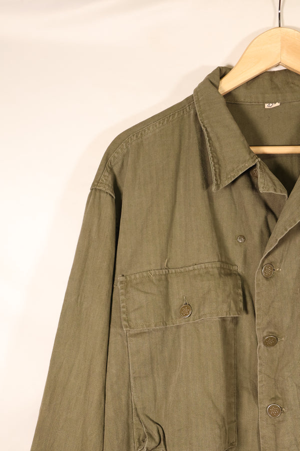 Early 1940s, Size 42R, U.S. Army M43 HBT Utility Jacket, Faded, Used