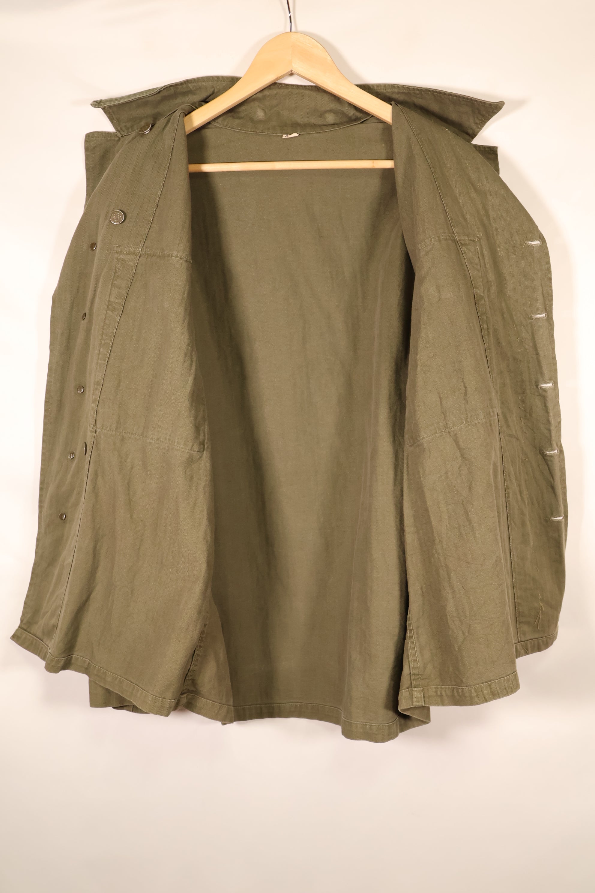 Early 1940s, Size 42R, U.S. Army M43 HBT Utility Jacket, Faded, Used
