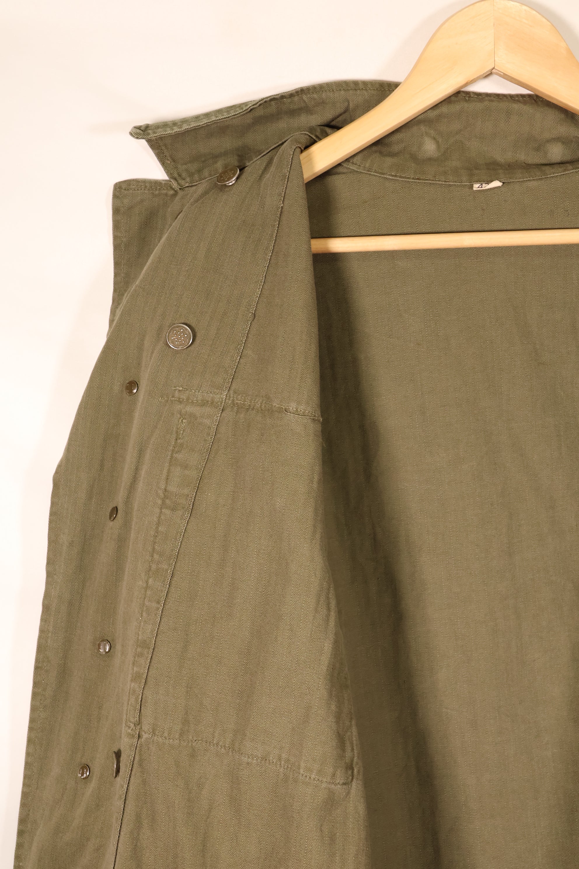 Early 1940s, Size 42R, U.S. Army M43 HBT Utility Jacket, Faded, Used