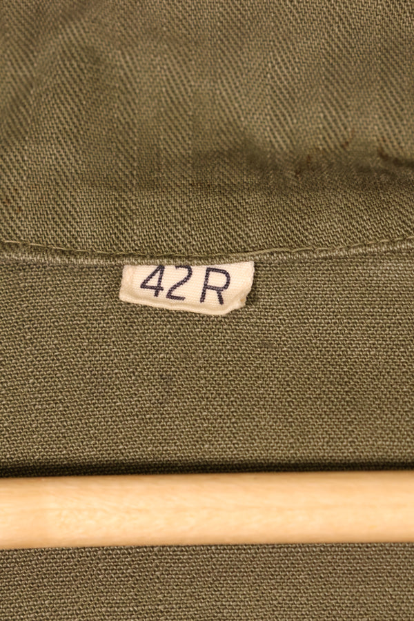 Early 1940s, Size 42R, U.S. Army M43 HBT Utility Jacket, Faded, Used