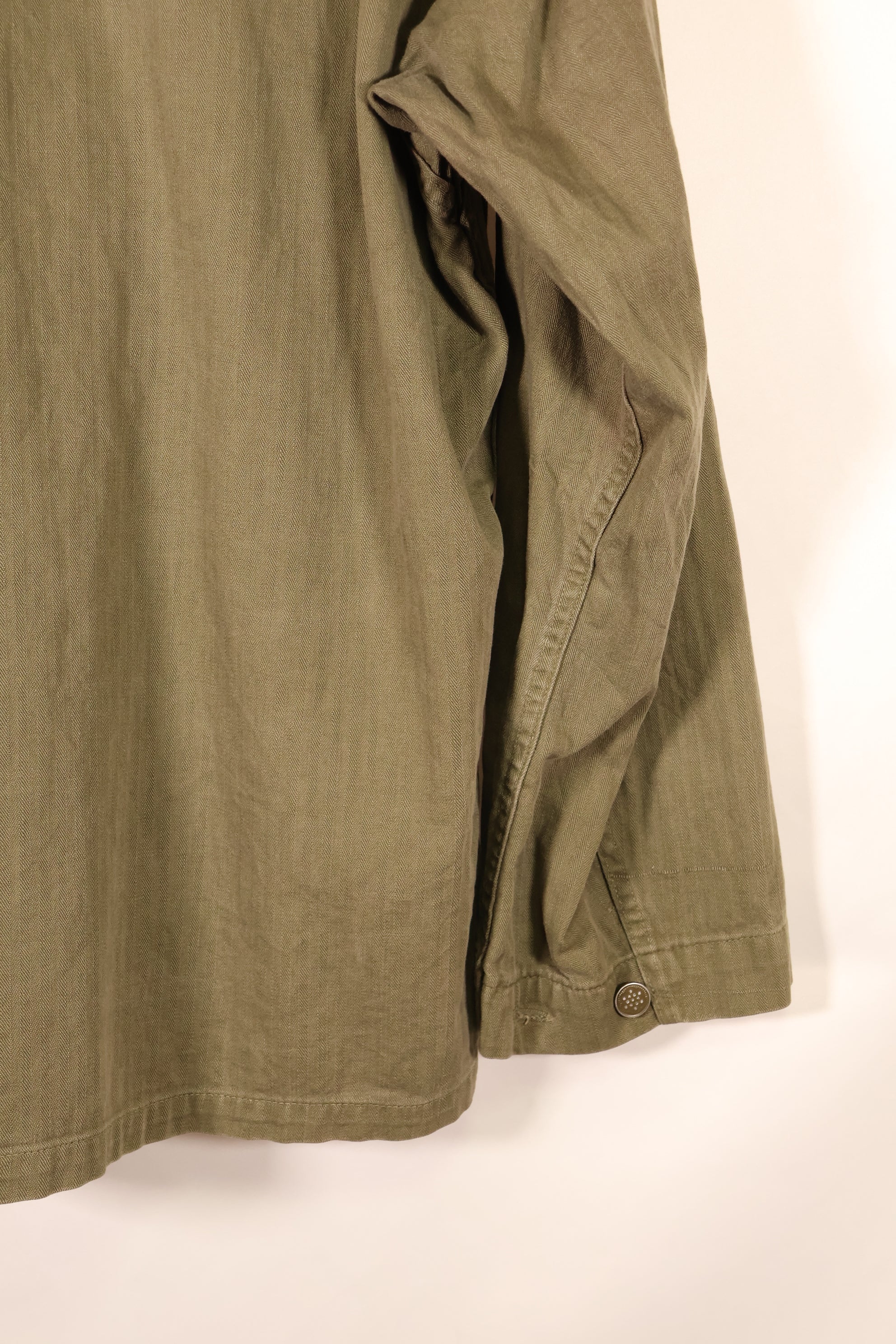 Early 1940s, Size 42R, U.S. Army M43 HBT Utility Jacket, Faded, Used