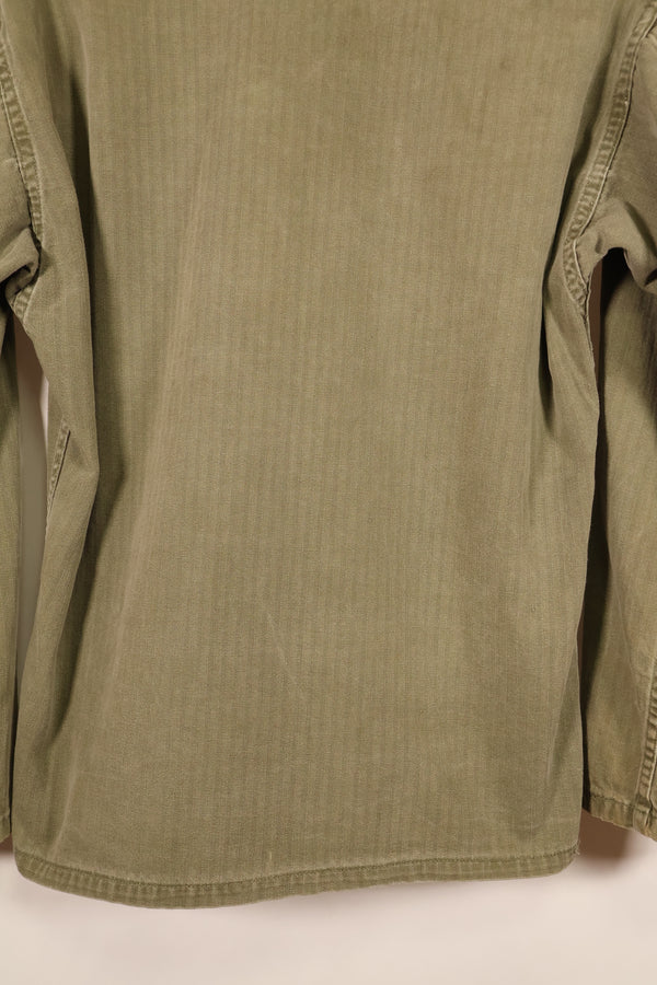 Late 1940s–1950s, U.S. Army, M-47 HBT Utility Shirt with Patches, Used