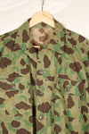 1940s-early 50s Japanese frogskin camouflage tailored jacket, HBT fabric, beautiful, used.