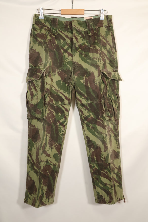 1960s-70s Portuguese Army Lizard Camouflage Cargo Pants, used.