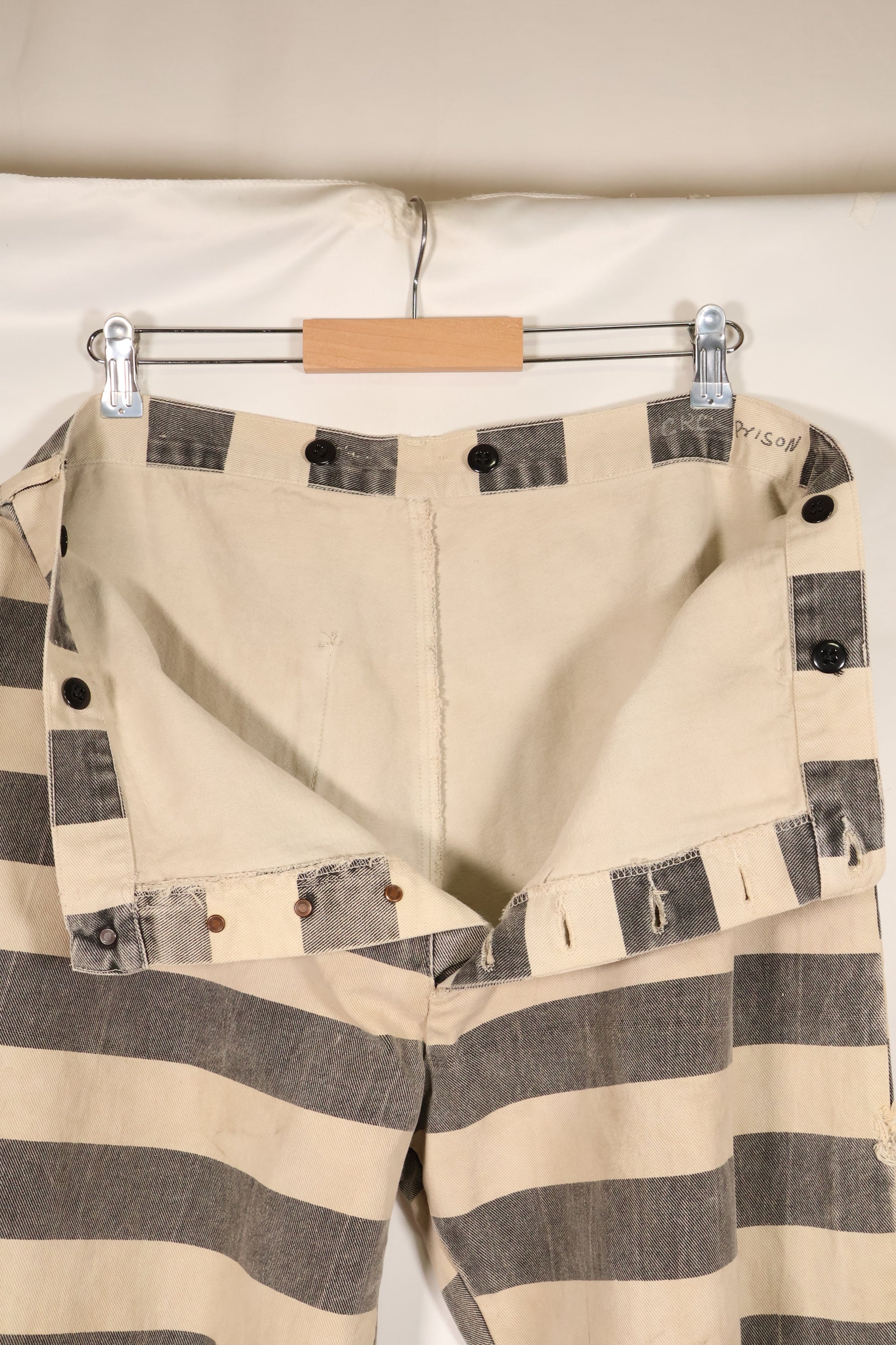 1930's-40's Hollywood Movie Costumes, USA, Prisoner Pants, Used.