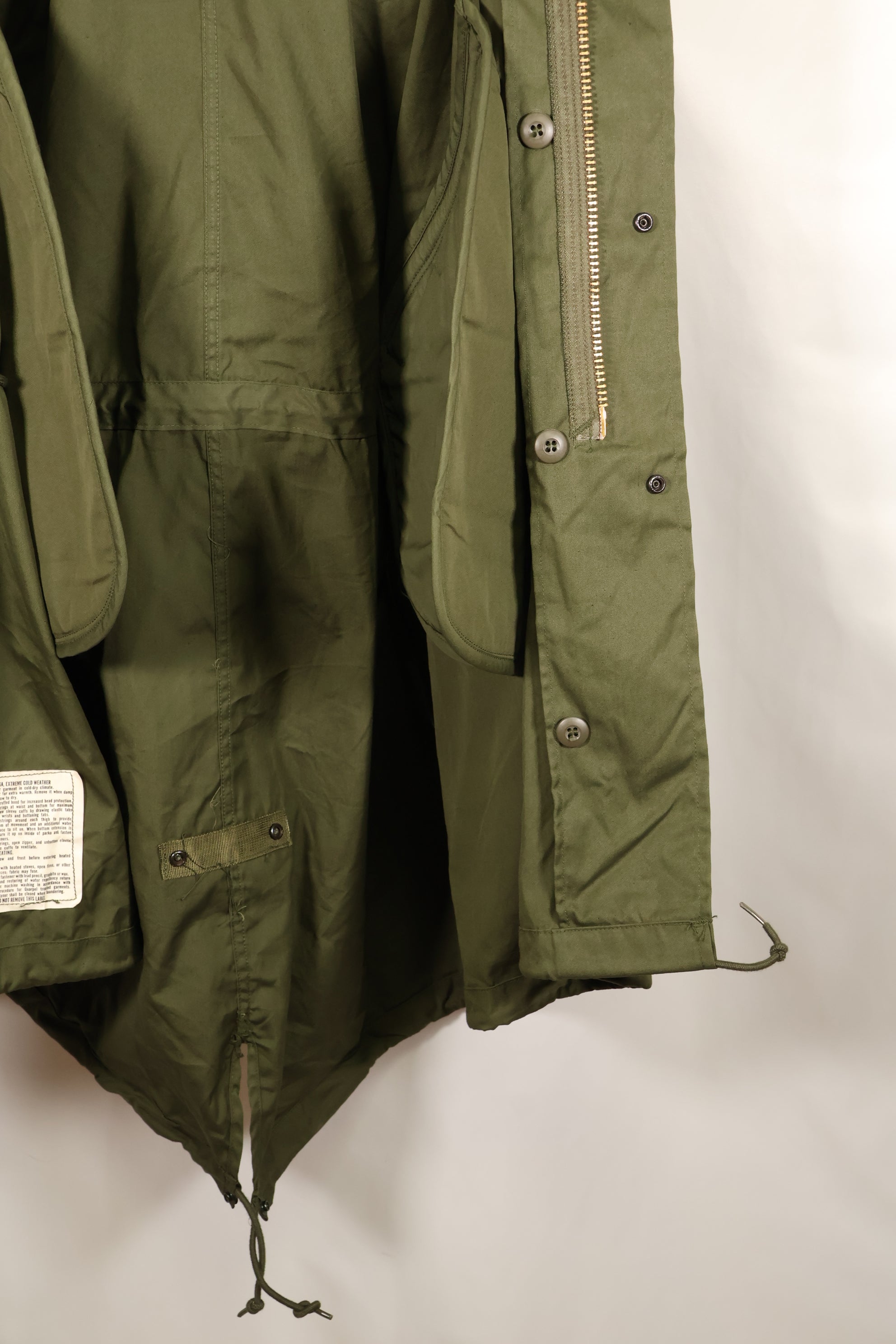 1973 Contract & 1983 Contract Hood M-R M65 Field Hoodie Fishtail Hoodie, almost unused.