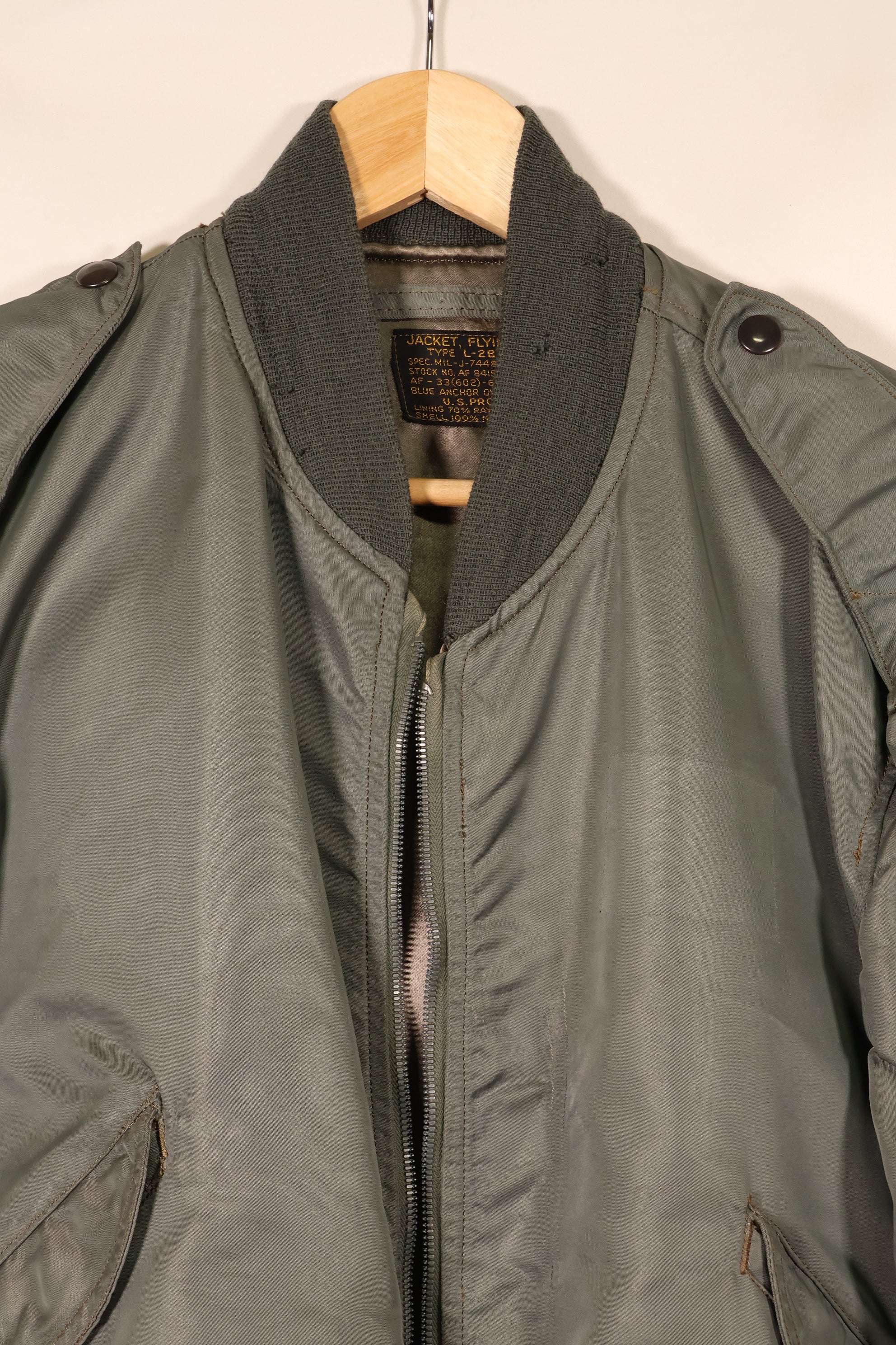 Early 1950s, EX-LARGE, U.S. Air Force (USAF), L2-B, Light Zone, Flight Jacket, Used