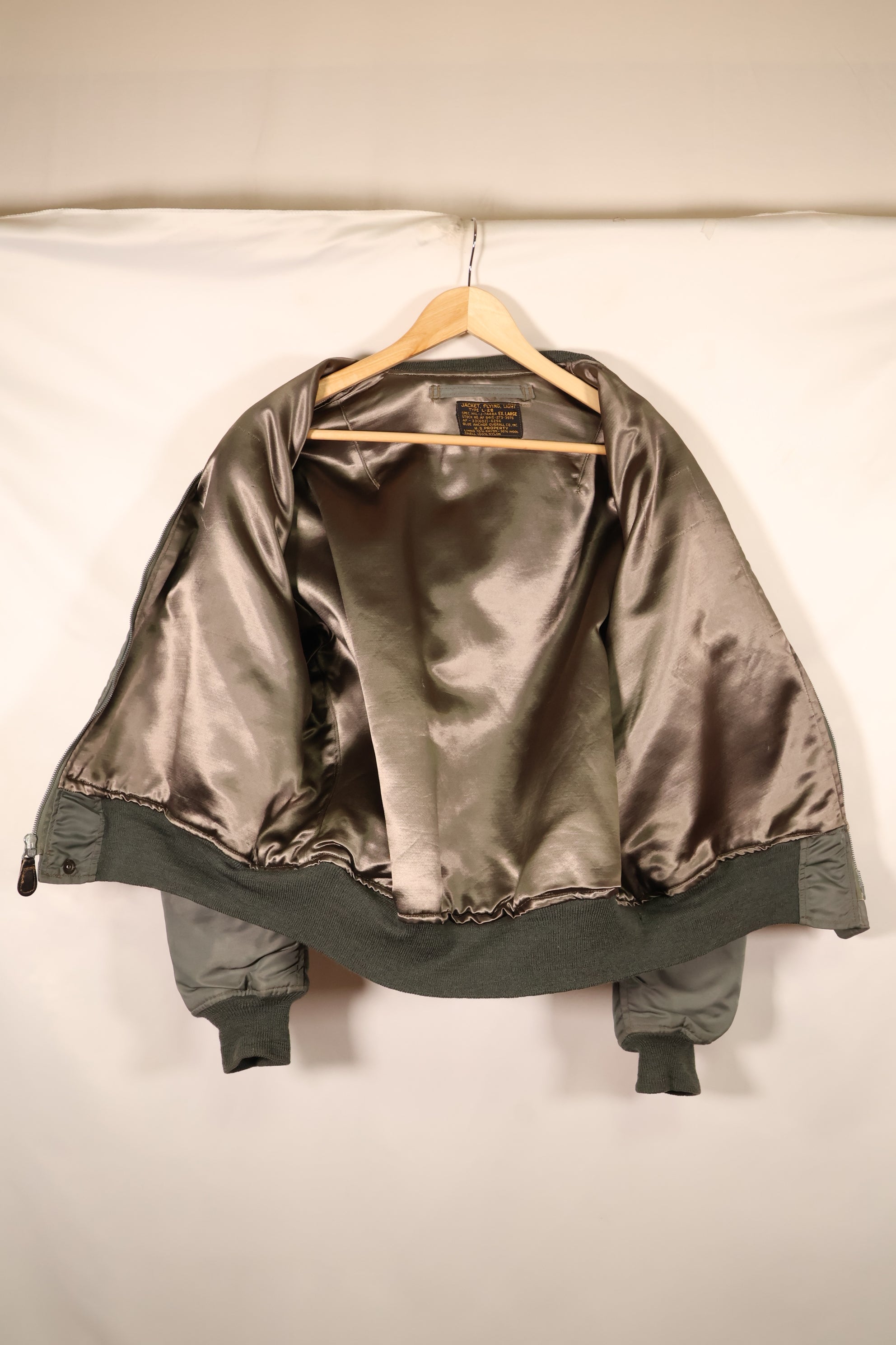 Early 1950s, EX-LARGE, U.S. Air Force (USAF), L2-B, Light Zone, Flight Jacket, Used