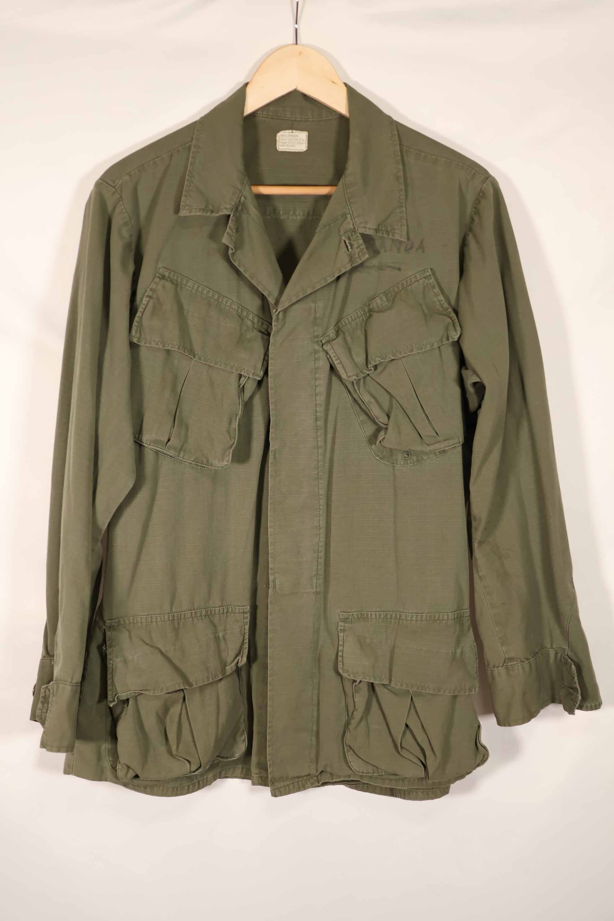 Real 1968 4th Model Jungle Fatigue Jacket S-R Used