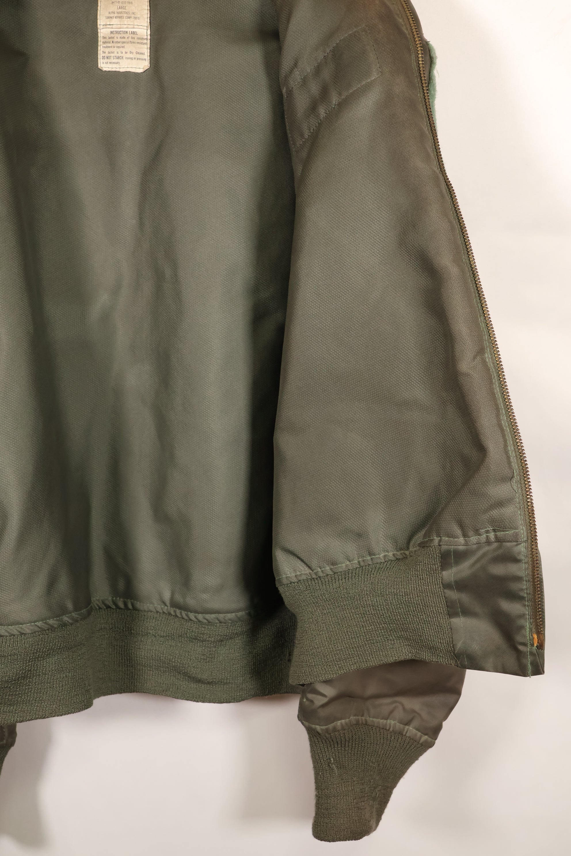 1988 Contract LARGE USAF CWU-36P Flight Jacket Light Zone Used