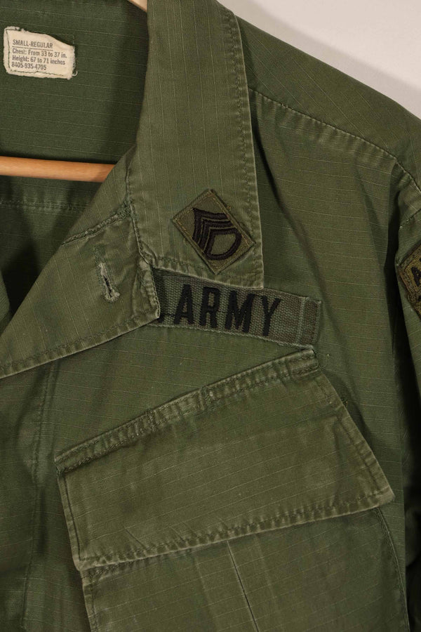 Real 1969 4th Model Jungle Fatigue Jacket 82nd Airborne Division S-R Used