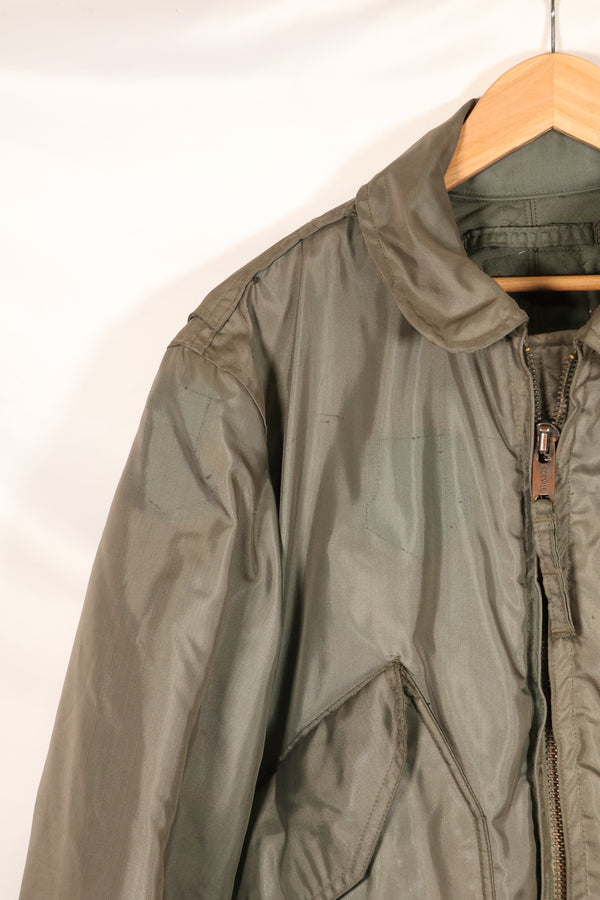 Circa late 1970s Estimated MEDIUM US Navy CWU-45P Flight Jacket Intermediates Used