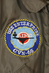 1980 Contract LARGE USS ENTERPRISE UWC-45P Flight Jacket Personalized Custom Used