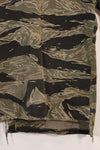 1960s US-L silver tiger stripe US cut shirt short sleeves custom torn