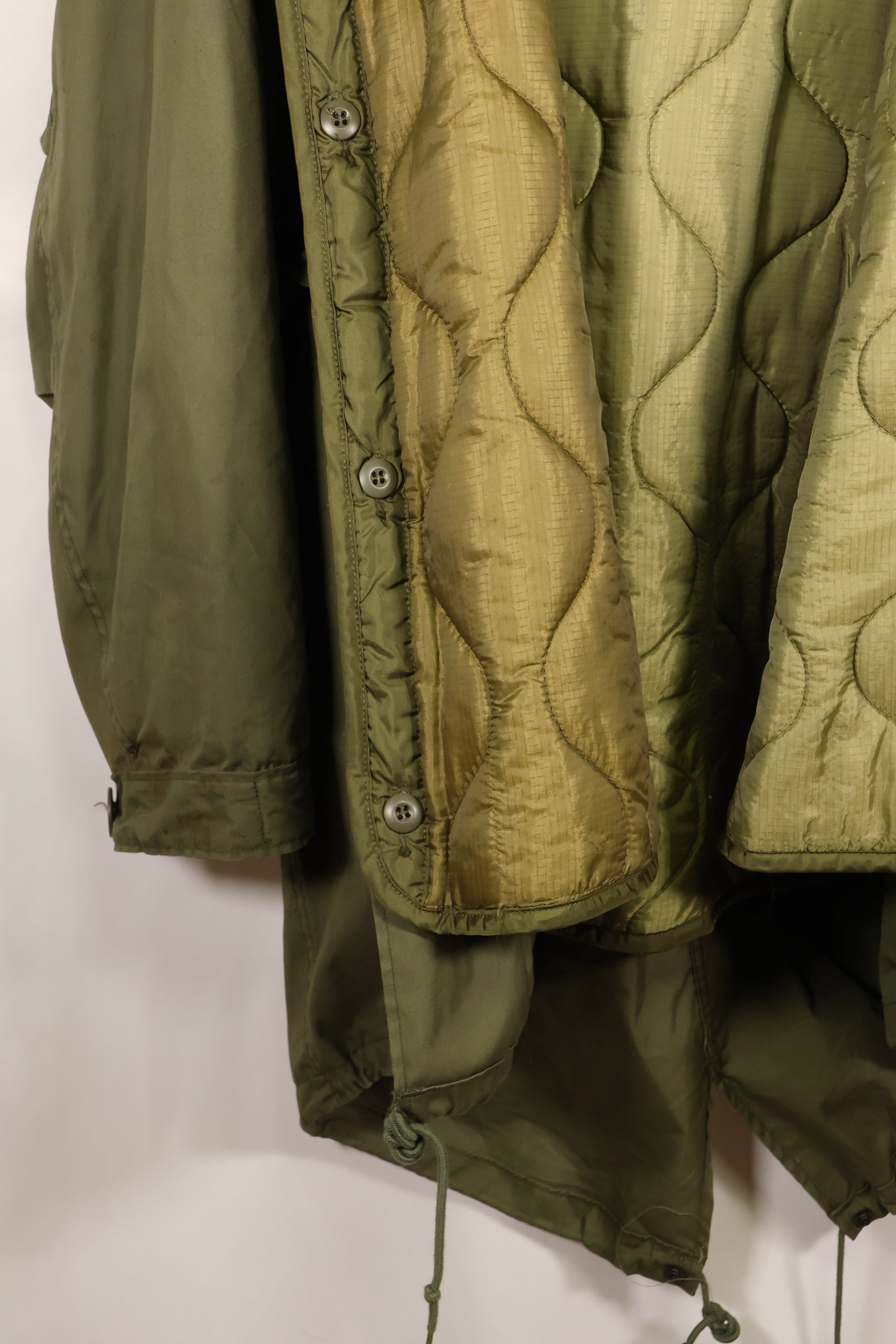 Multiple age lot SMALL M65 field parka fishtail parka, used in good condition, C