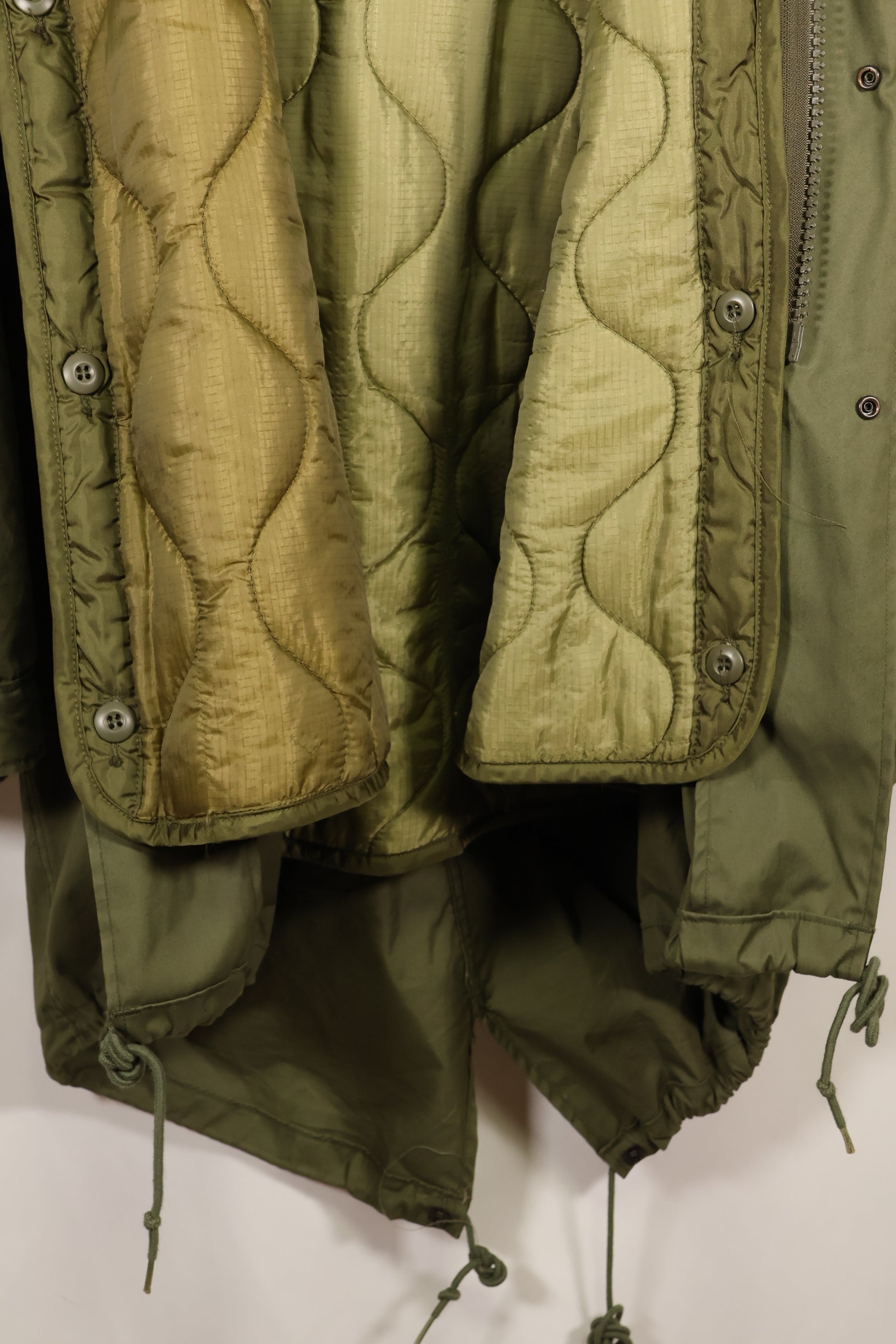 Multiple age lot SMALL M65 field parka fishtail parka, used in good condition, C
