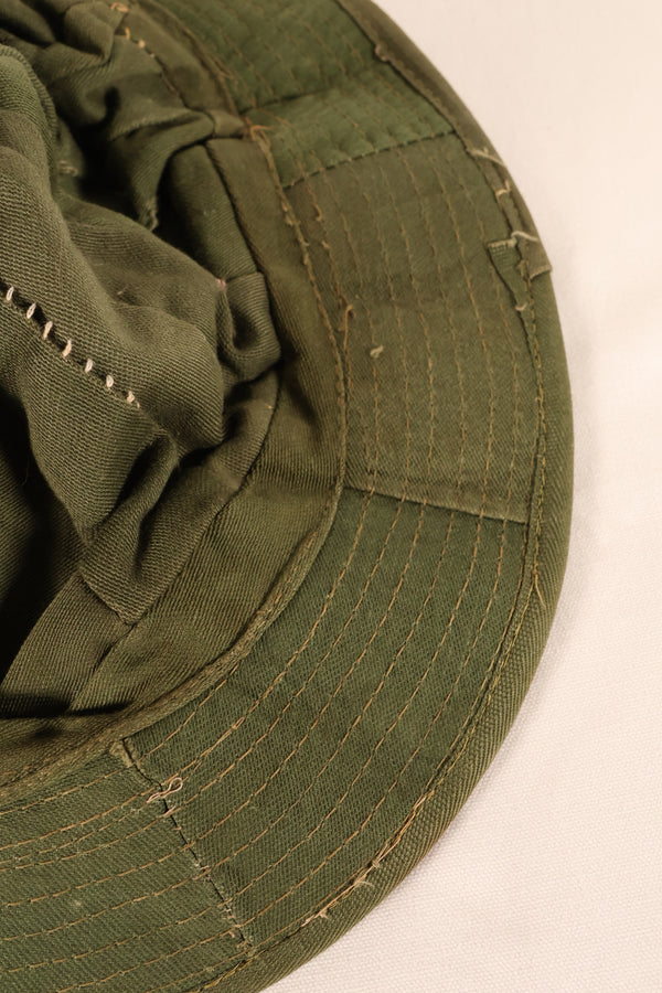 Authentic Fabric: South Vietnamese Marine Corps (VNMC) 3rd Pattern Transition-Period Fabric, Tiger Stripe Boonie Hat Replica
