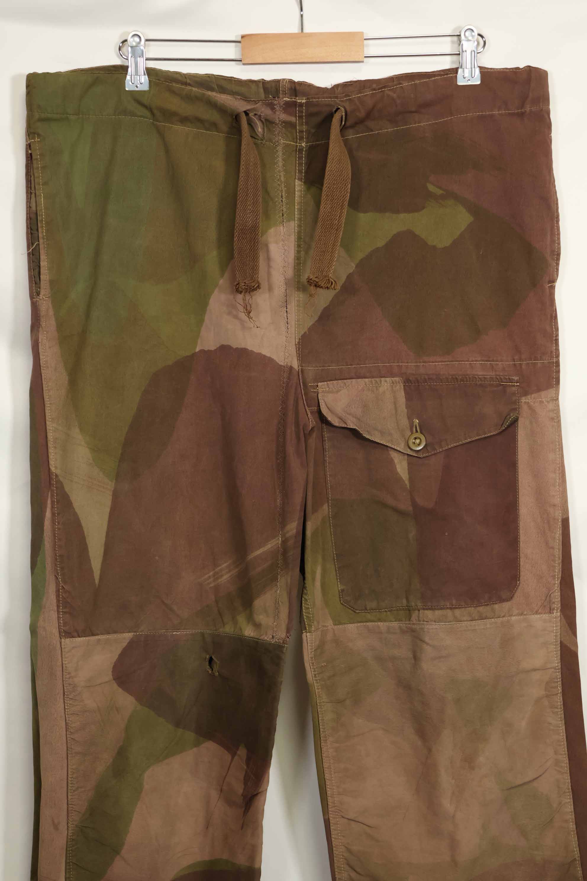 Real British Army SAS Trousers WINDPROOF Camouflage Pants Size Tag 1 Used D