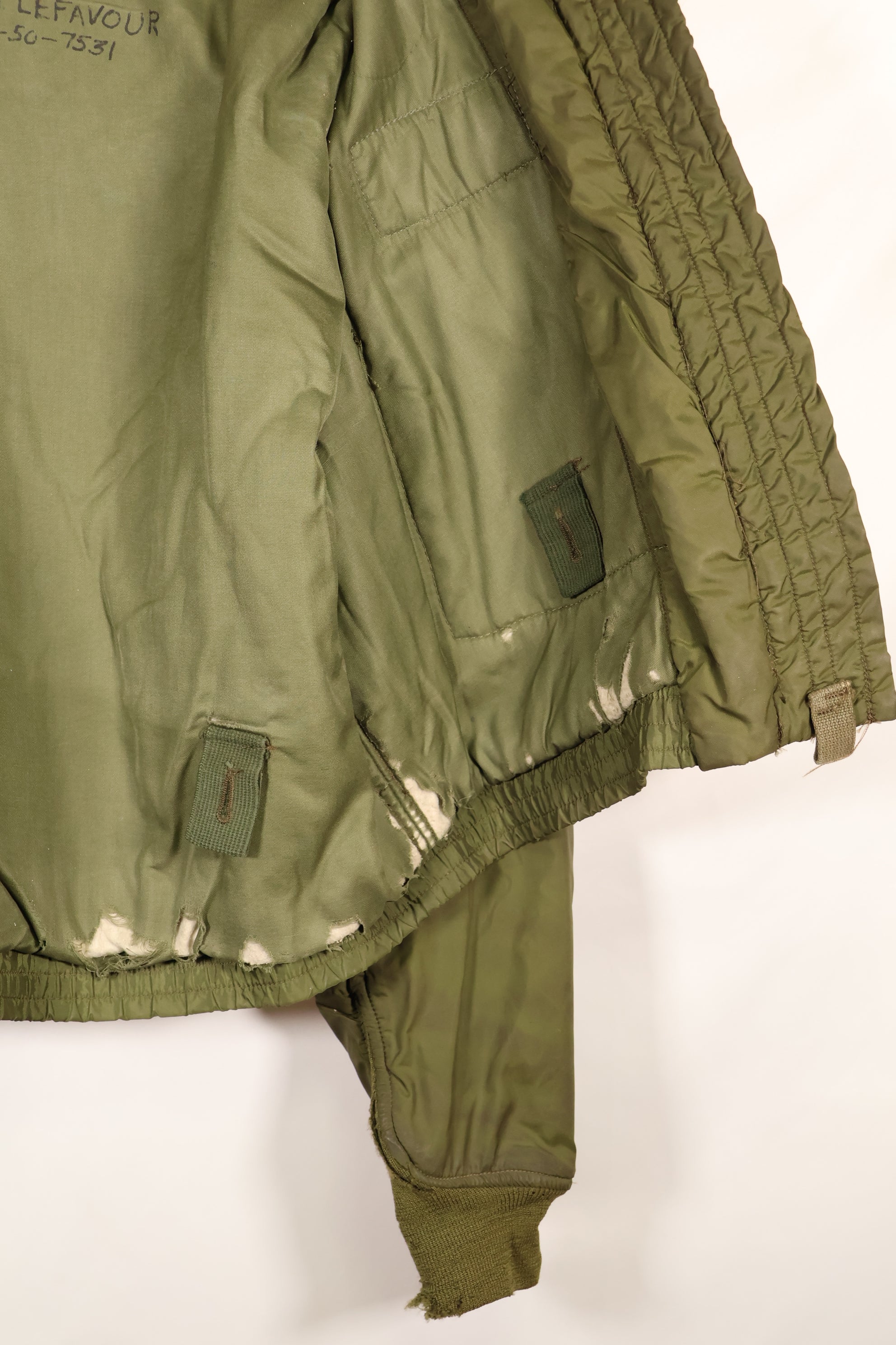 1972年契約　44R　アメリカ海軍　冬季用フライトジャケット　WEPジャケット　中古品