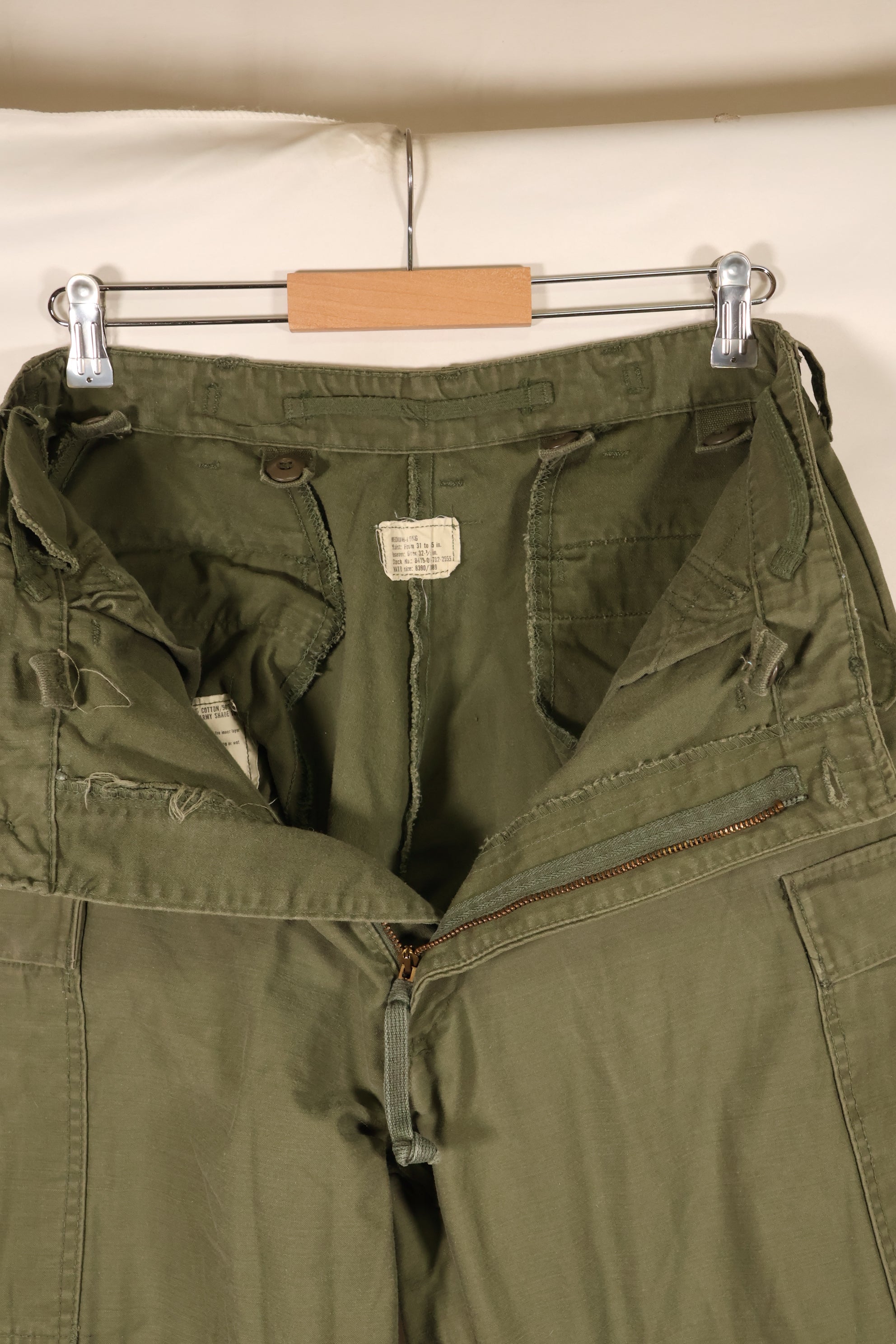 1978 Contract, M-L, U.S. Military, M65 Field Pants, Slightly Faded, Used