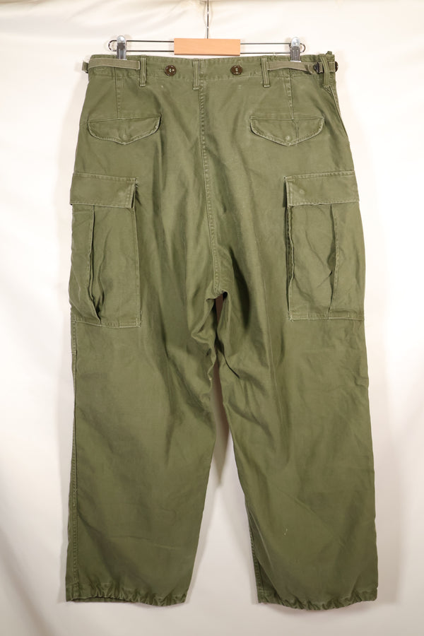 1951 contract M-R M51 cotton field pants, faded, used.