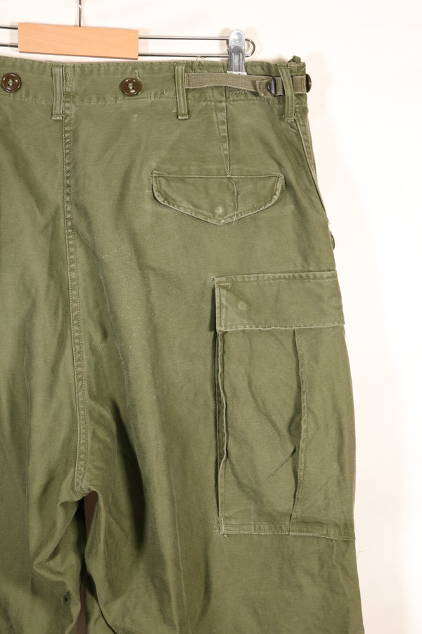 1951 contract M-R M51 cotton field pants, faded, used.