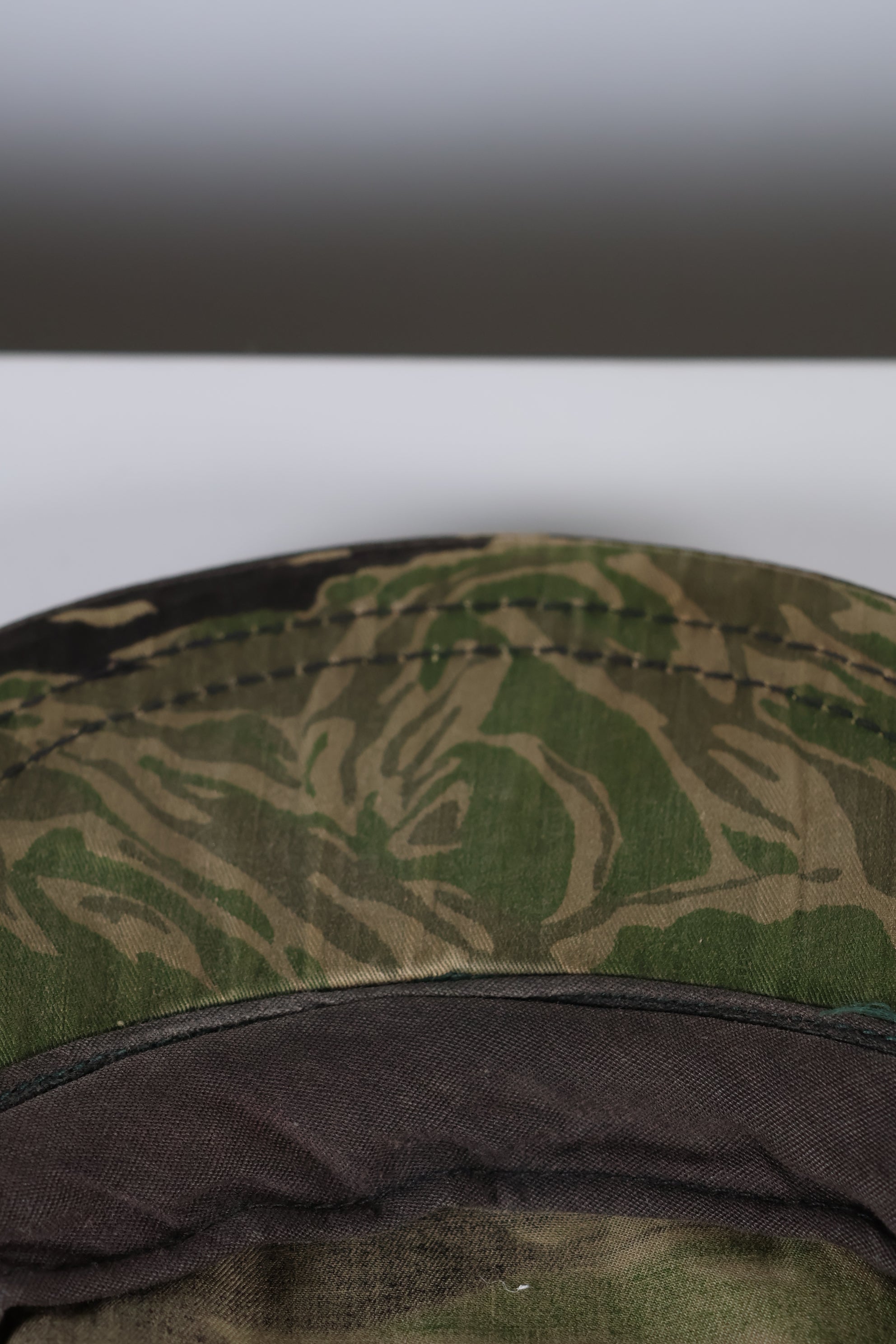 Real Okinawa Tiger Tiger Stripe CIDG Patrol Cap Long Neck Flap Used