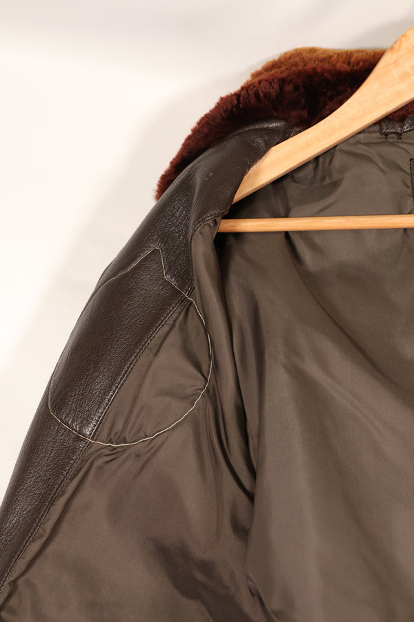 1960年代ロット　サイズ42　アメリカ海軍　G-1　フライトジャケット　Submarine Squadron Sixteen パッチ付き　中古品