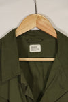 Real 1966-1967 3rd Model Jungle Fatigue Jacket L-R with damage.