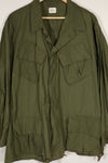 Real 1966-1967 3rd Model Jungle Fatigue Jacket L-R with damage.