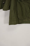 Real 1966-1967 3rd Model Jungle Fatigue Jacket L-R with damage.