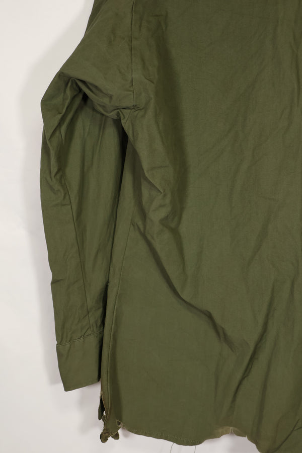 Real 1966-1967 3rd Model Jungle Fatigue Jacket L-R with damage.