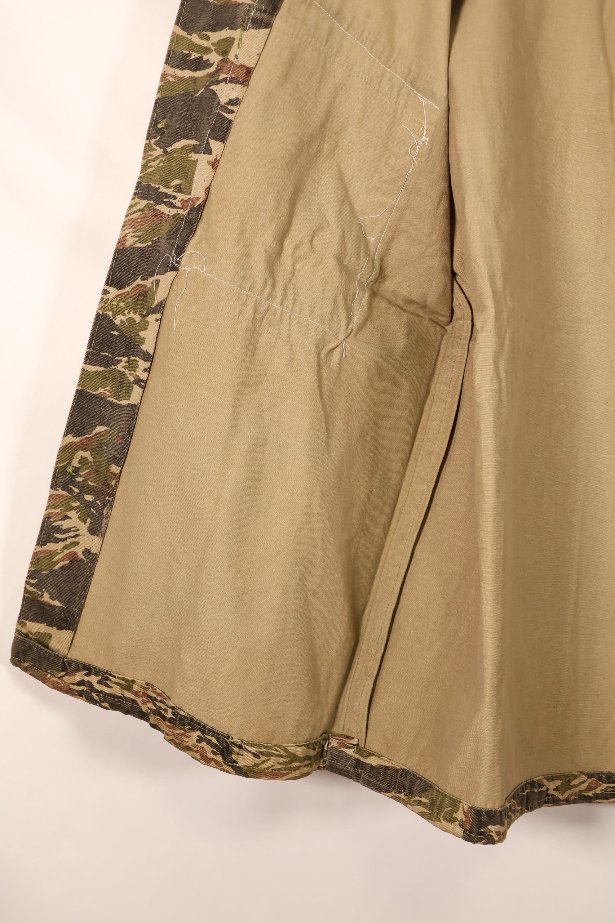 Late 1960s | Locally made | Estimated to be made in Vietnam or Thailand | Tiger-striped shirt | Used