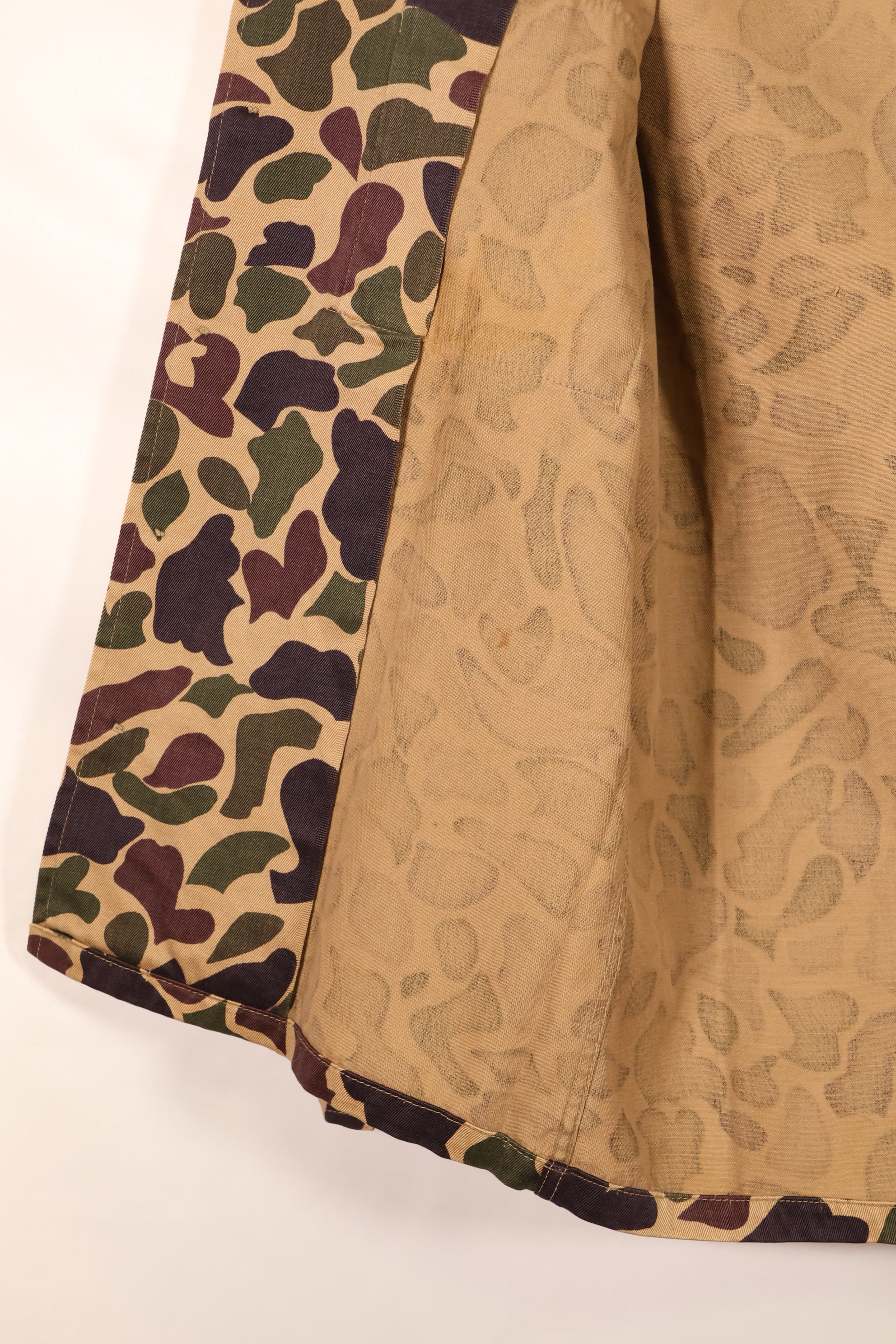 Early 1960s, Grade A-M, CIDG, Beogam Camouflage, Aisan Cut, Shirt, Locally Made, Frog Skin Camouflage, Used