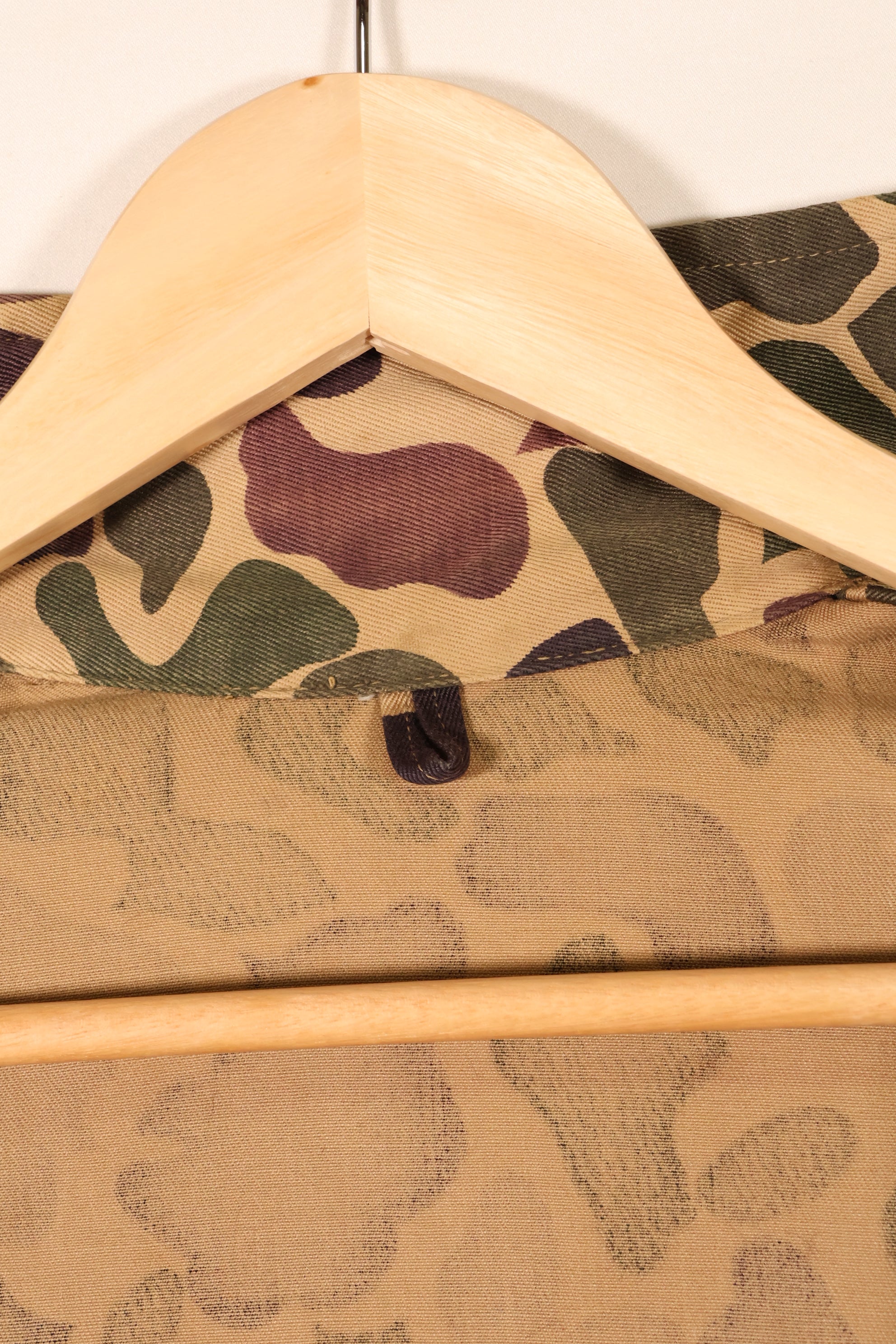 Early 1960s, Grade A-M, CIDG, Beogam Camouflage, Aisan Cut, Shirt, Locally Made, Frog Skin Camouflage, Used
