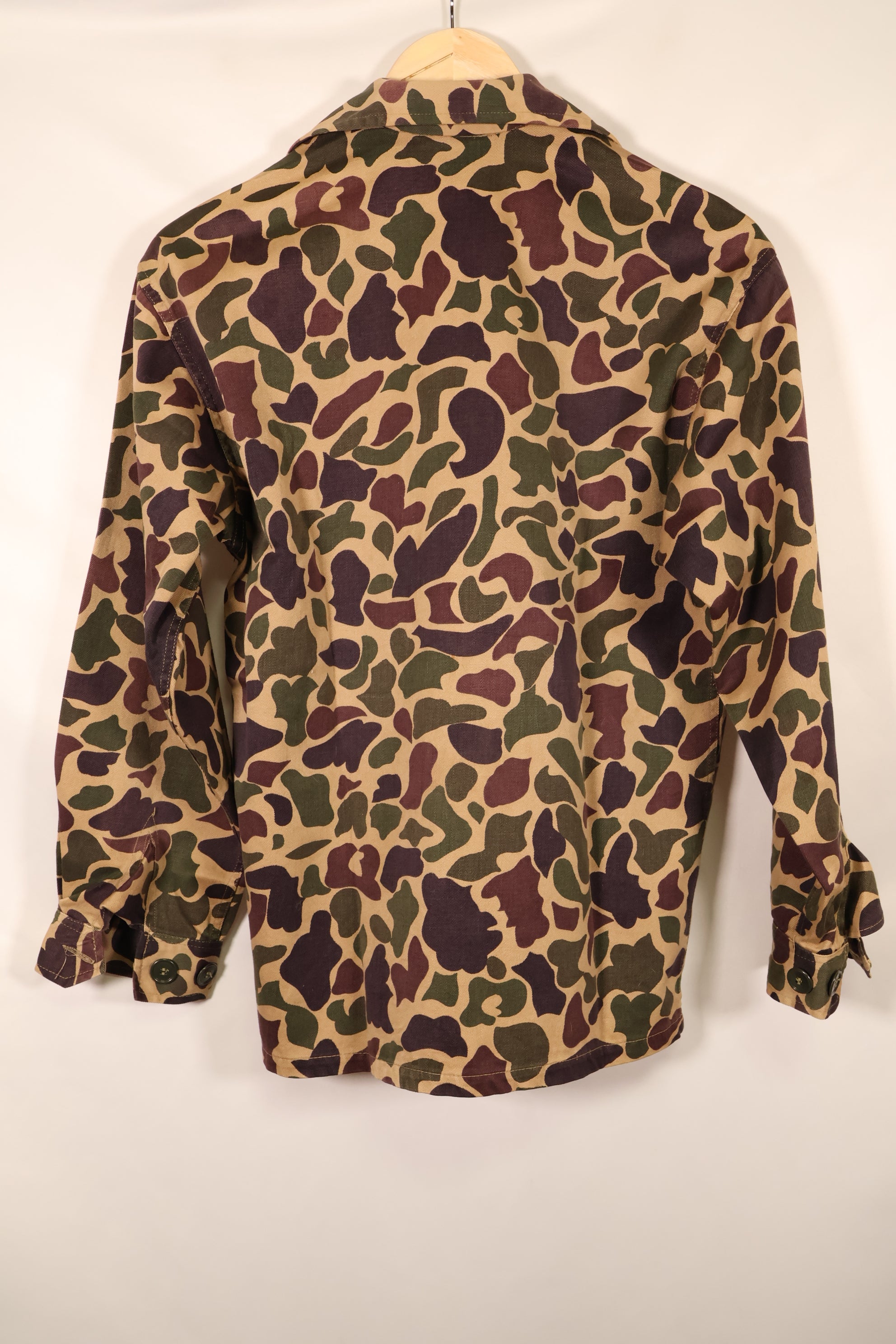 Early 1960s, Grade A-M, CIDG, Beogam Camouflage, Aisan Cut, Shirt, Locally Made, Frog Skin Camouflage, Used