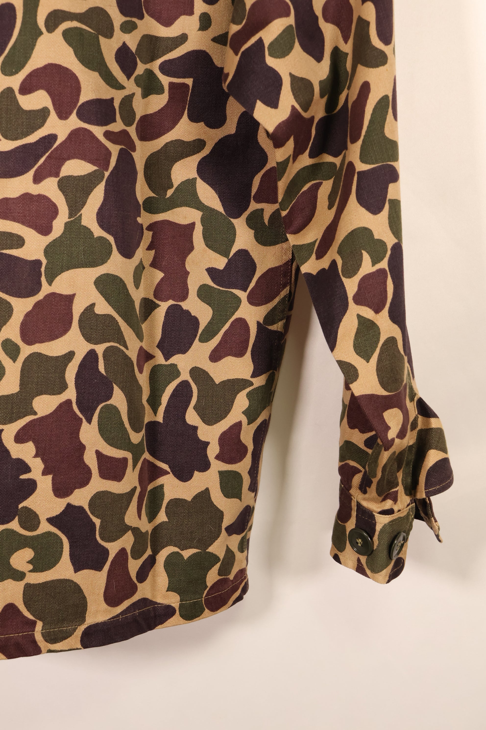 Early 1960s, Grade A-M, CIDG, Beogam Camouflage, Aisan Cut, Shirt, Locally Made, Frog Skin Camouflage, Used