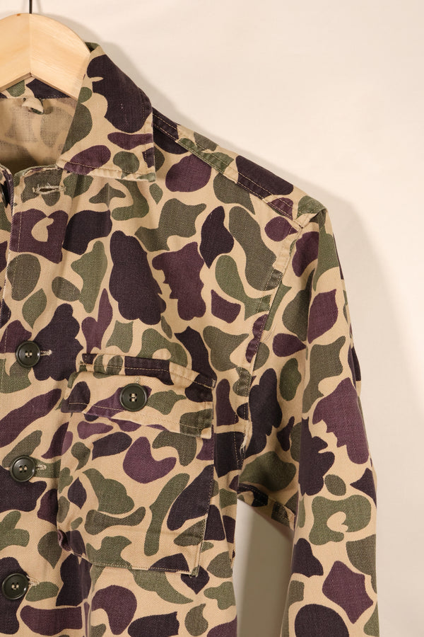 Early 1960s, A-M Equivalent, CIDG, Beogam Camouflage, Asian Cut, Shirt, Locally Made, Frog Skin Camouflage, Used