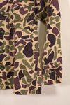 Early 1960s, A-M Equivalent, CIDG, Beogam Camouflage, Asian Cut, Shirt, Locally Made, Frog Skin Camouflage, Used