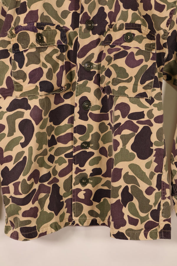 Early 1960s, A-M Equivalent, CIDG, Beogam Camouflage, Asian Cut, Shirt, Locally Made, Frog Skin Camouflage, Used