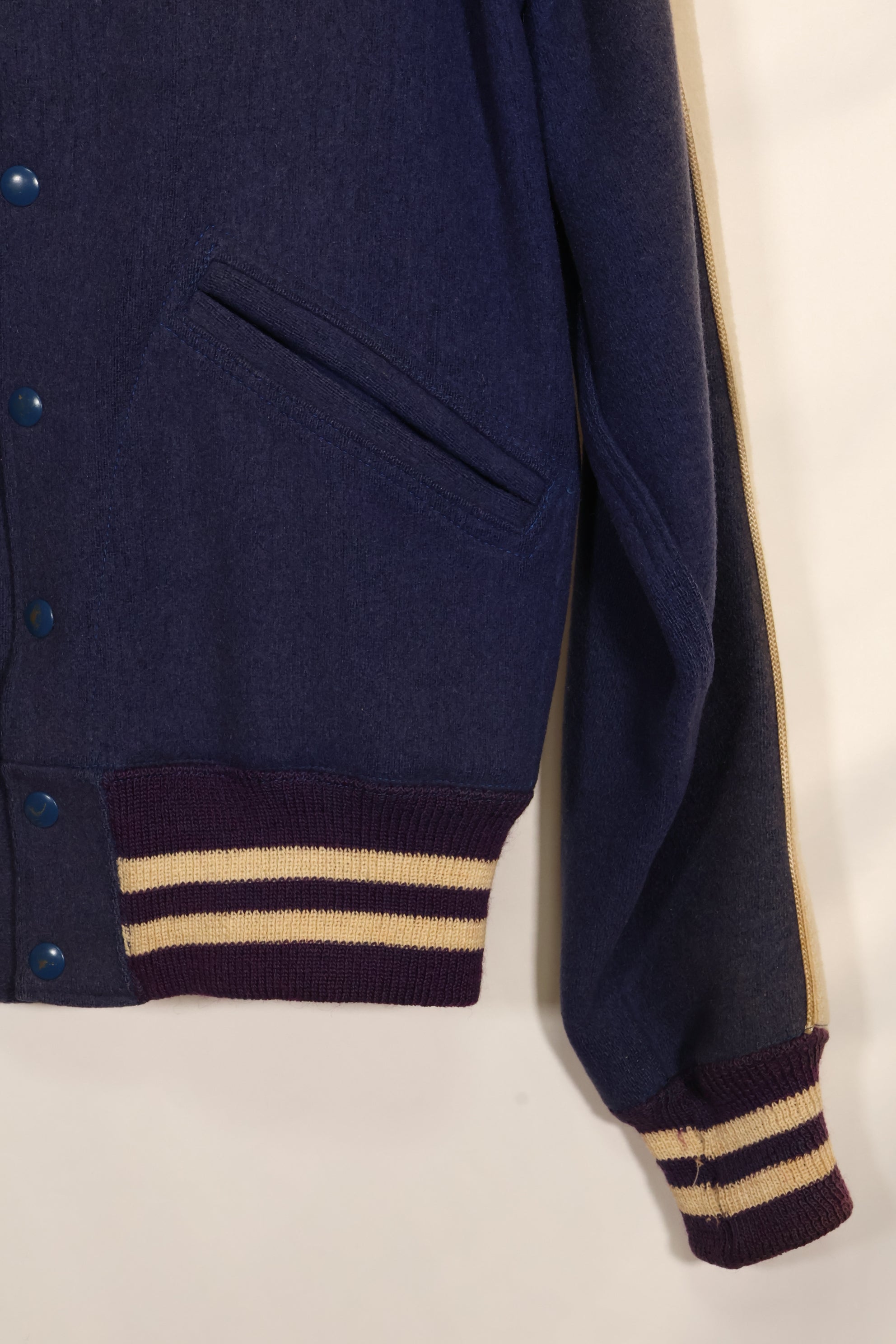 Estimated late 1940s-50s US Army pilot's personal stadium jacket, used, Erding Air Force Base.