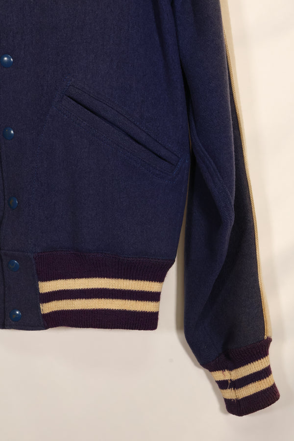 Estimated late 1940s-50s US Army pilot's personal stadium jacket, used, Erding Air Force Base.