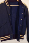 Estimated late 1940s-50s US Army pilot's personal stadium jacket, used, Erding Air Force Base.