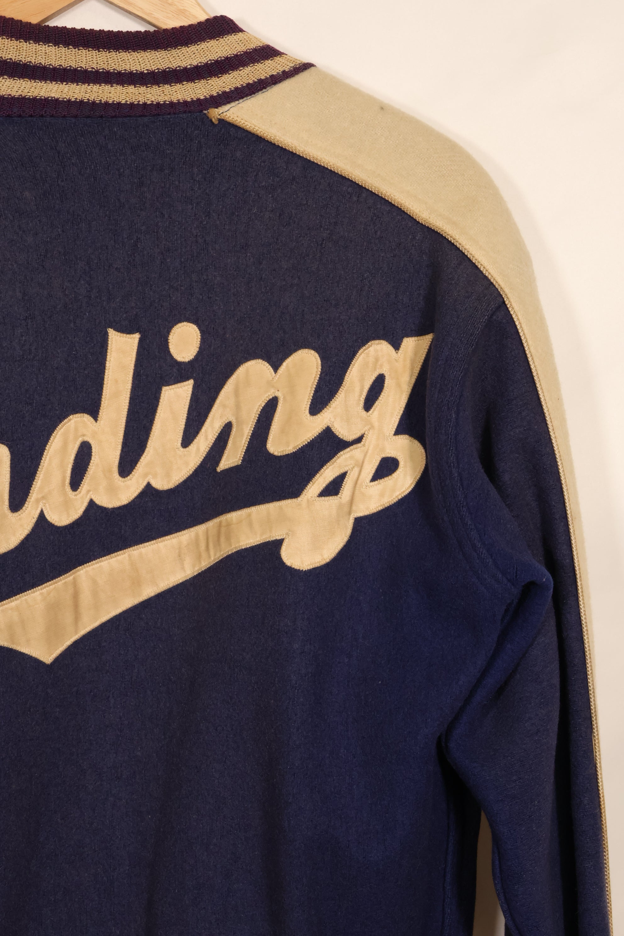 Estimated late 1940s-50s US Army pilot's personal stadium jacket, used, Erding Air Force Base.